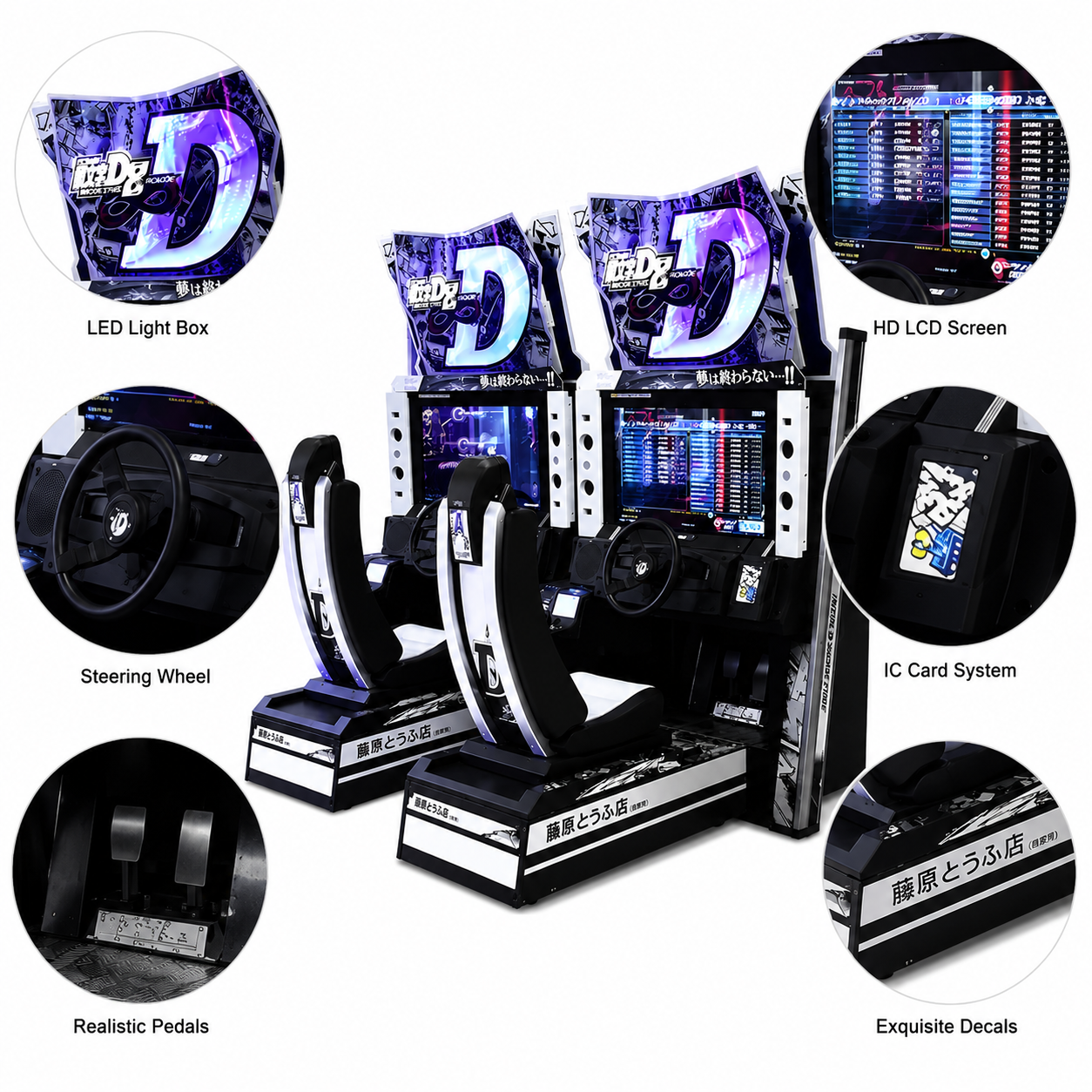 Dual-Player Street Racing Arcade Machine - Image 3