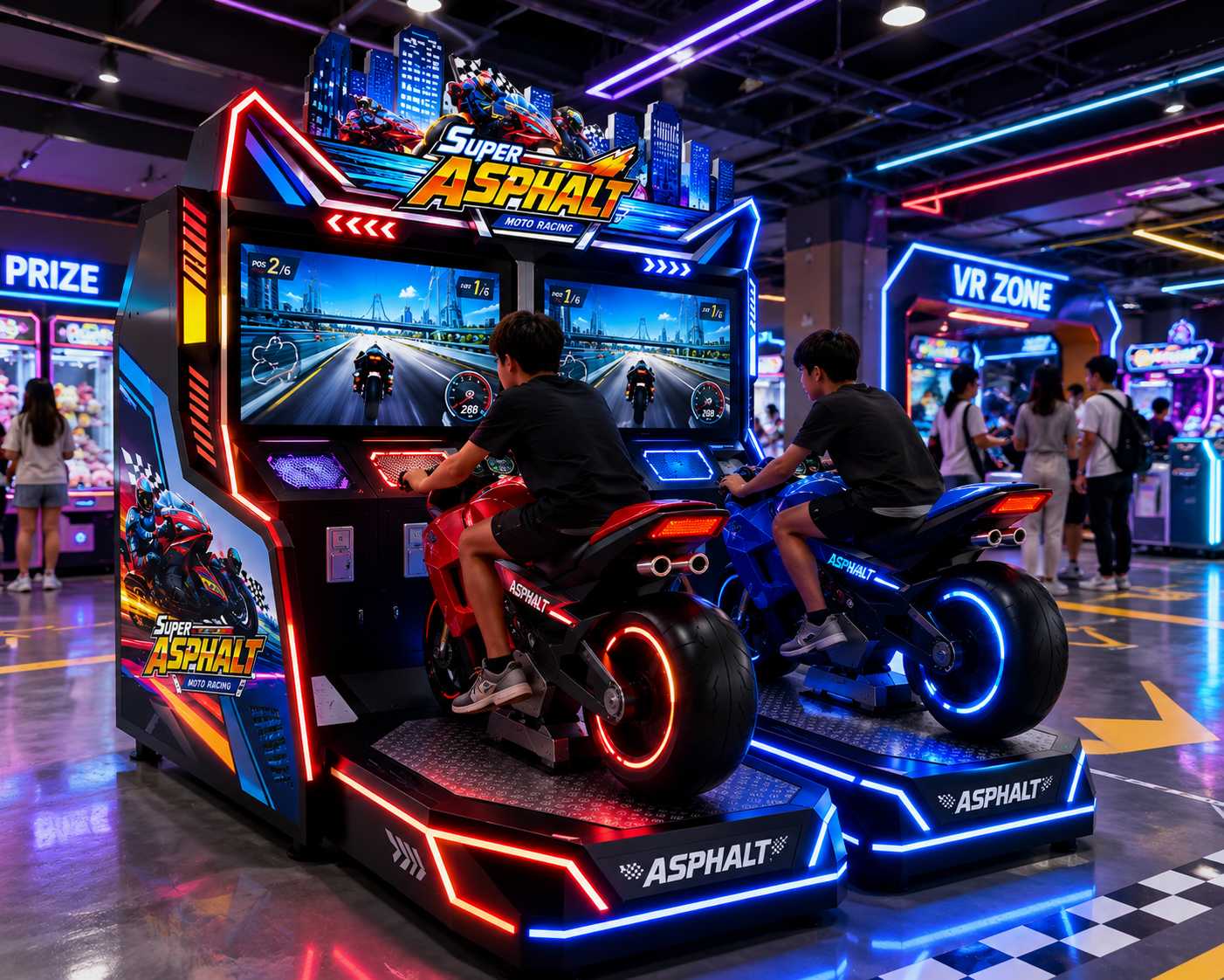 Twin Motorcycle Racing Arcade Machine - Image 7