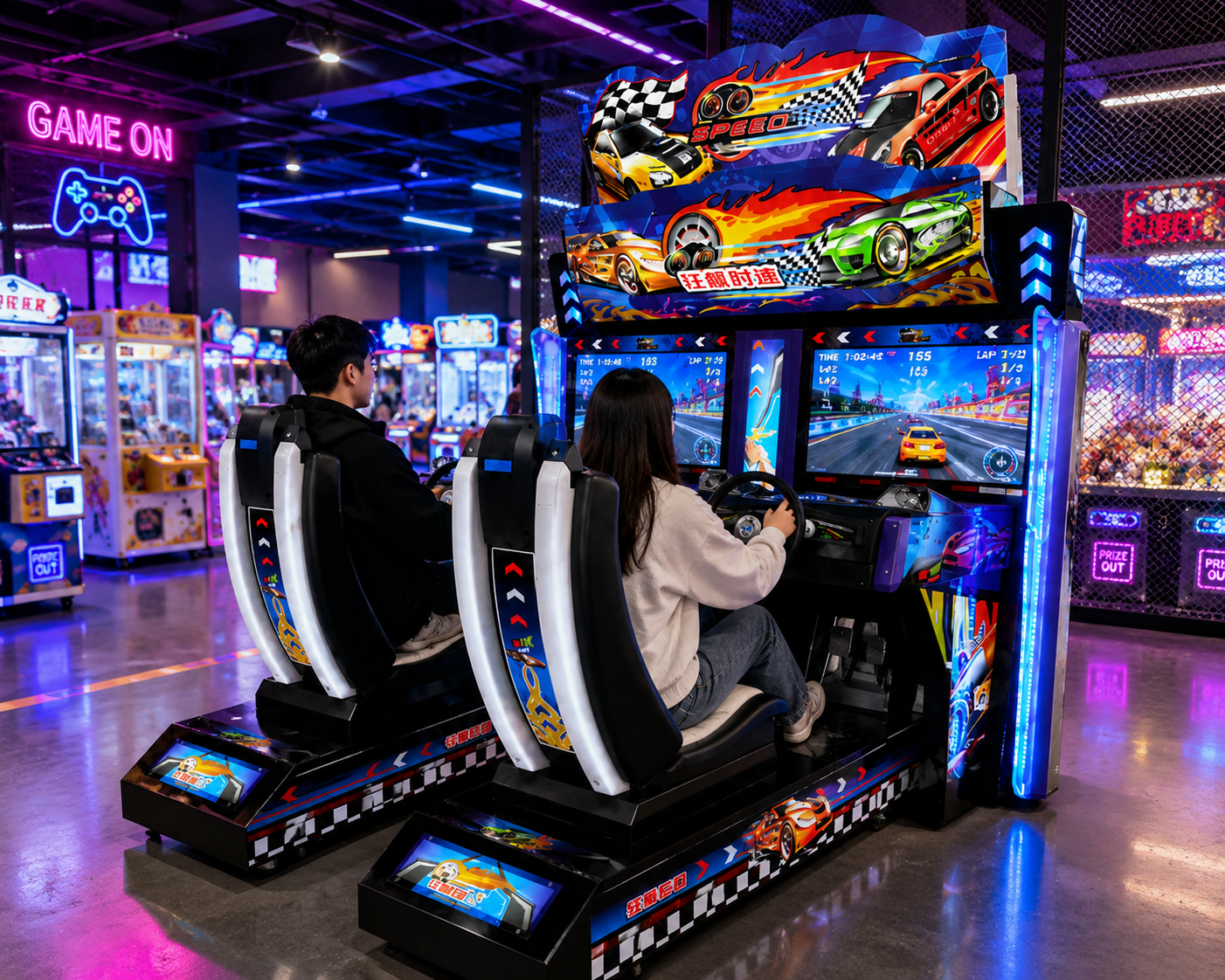 Twin-Seat Racing Simulator Arcade Machine - Image 4