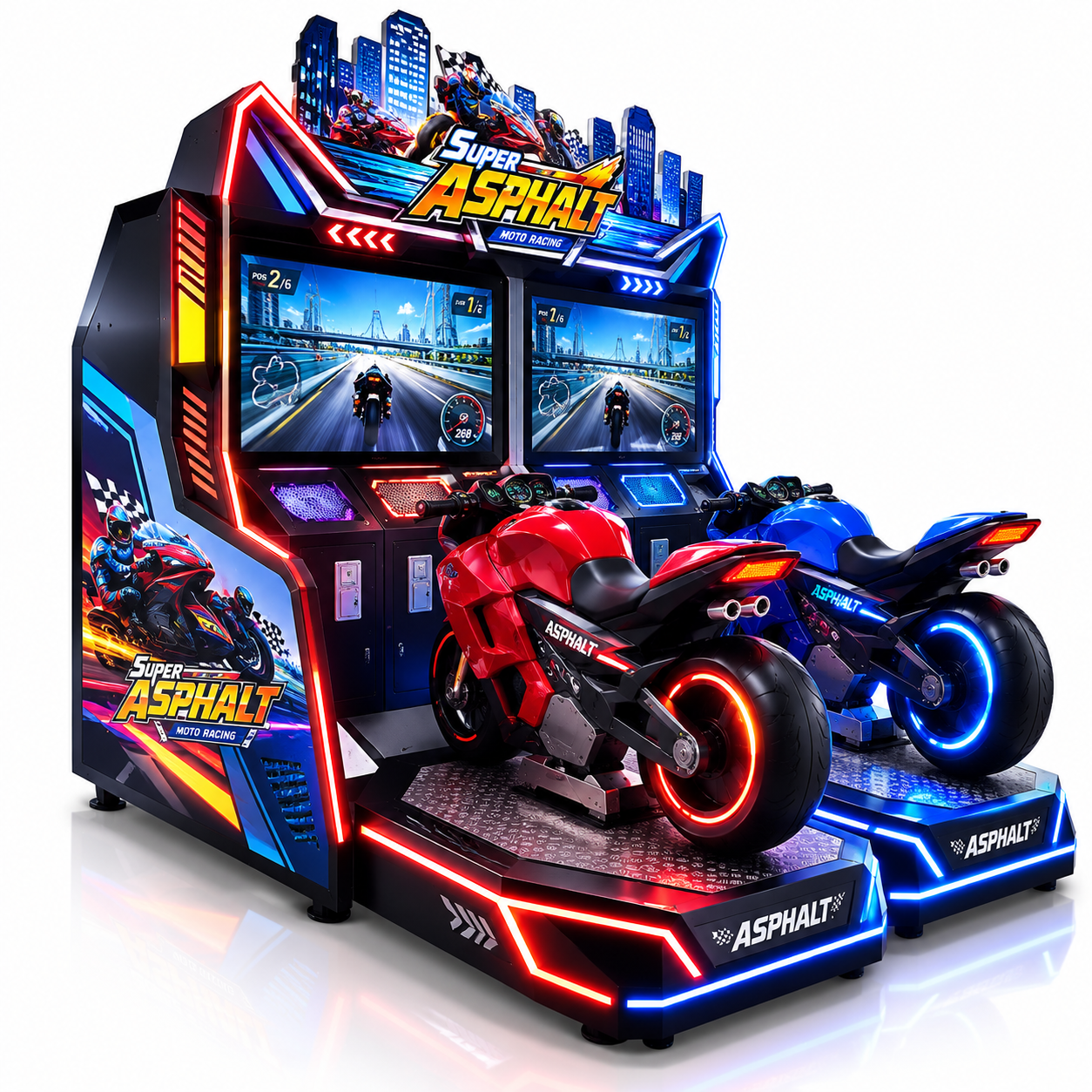 Twin Motorcycle Racing Arcade Machine - Image 3