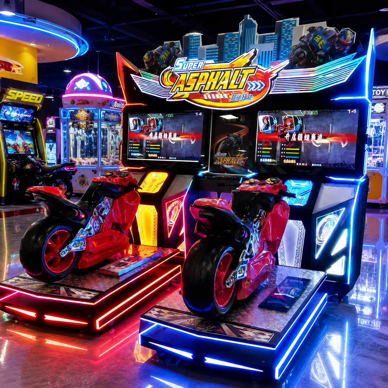 Twin Motorcycle Racing Arcade Machine - Image 5