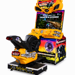 Single-player motorcycle racing arcade machine by LeChuang
