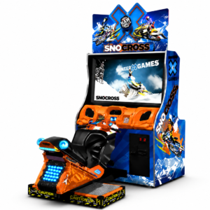 Snowmobile racing arcade machine by LeChuang