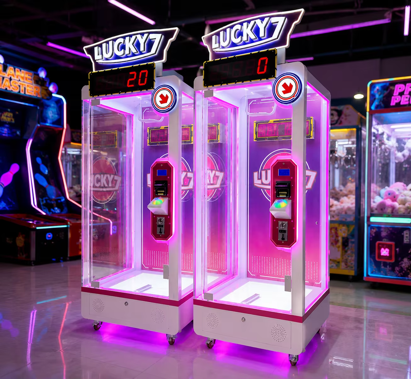 Commercial Dual Player Prize Cutting Machine – Coin Operated Lucky Cut Arcade Game | LeChuang - Image 2