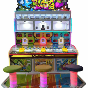 Target shooting arcade machine with three player design by LeChuang