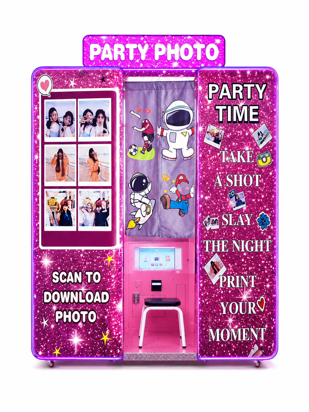 Commercial Party Photo Booth Machine – Self-Service Instant Photo Printing Kiosk | LeChuang - Image 6